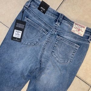 True Religion nwt tags blue jeans mid rise skinny